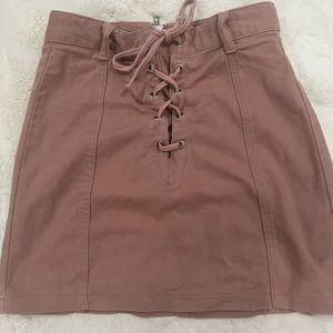 Vintage Forever 21 Dusty Pink Skirt Jean Material Gently Used